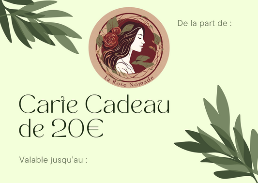 Cartes cadeaux La Rose Nomade