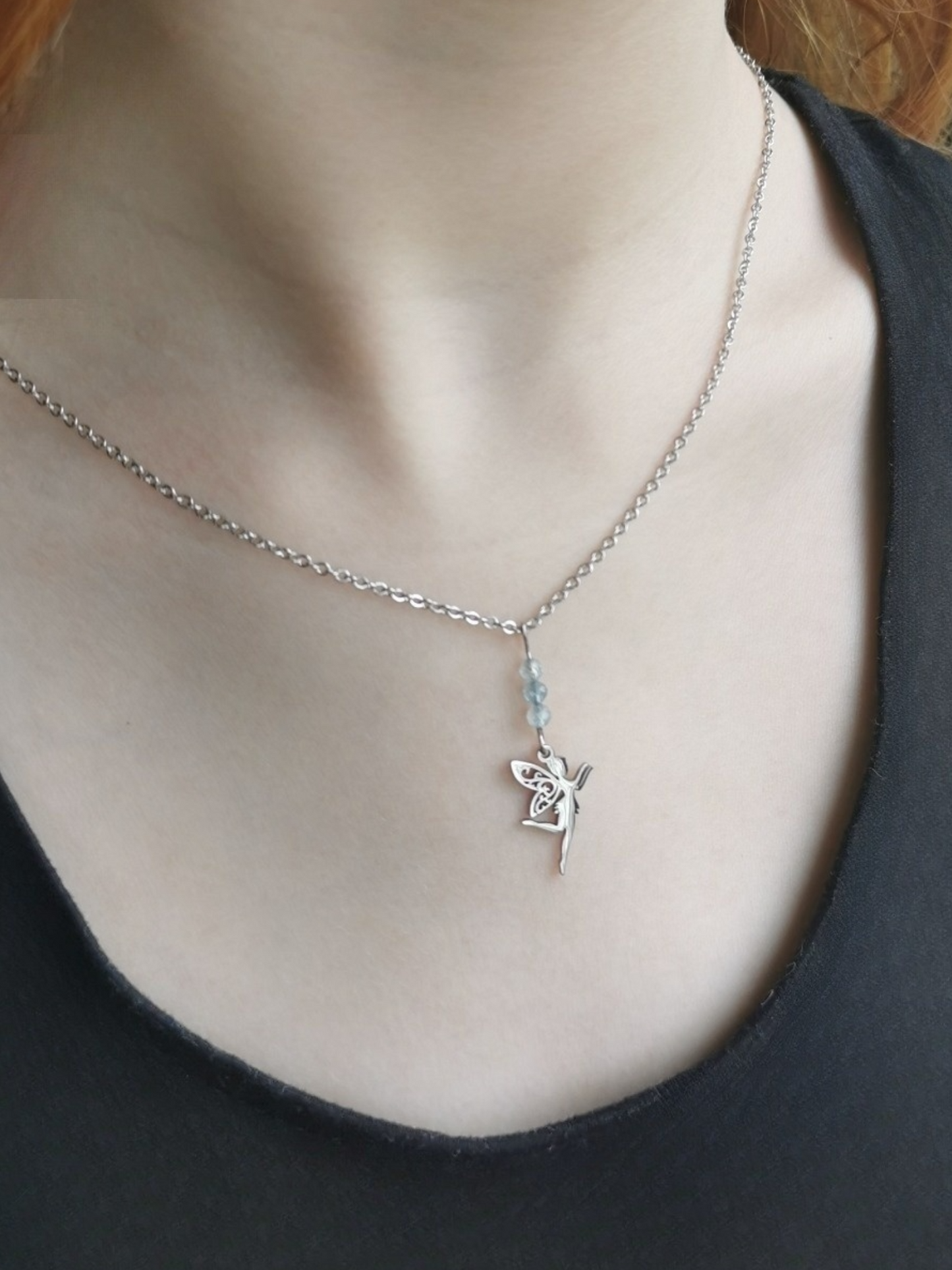 Collier Fée Envol Magique - Pierre naturelle