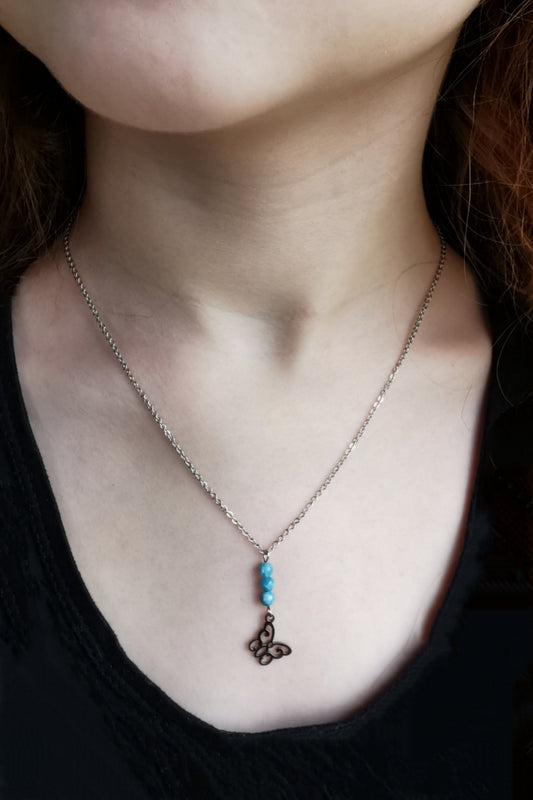 Collier Papillon – Larimar