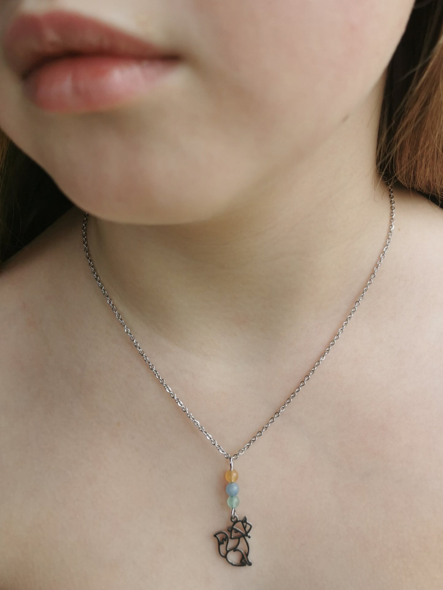 Collier Esprit Renard – Aventurine Multicolore