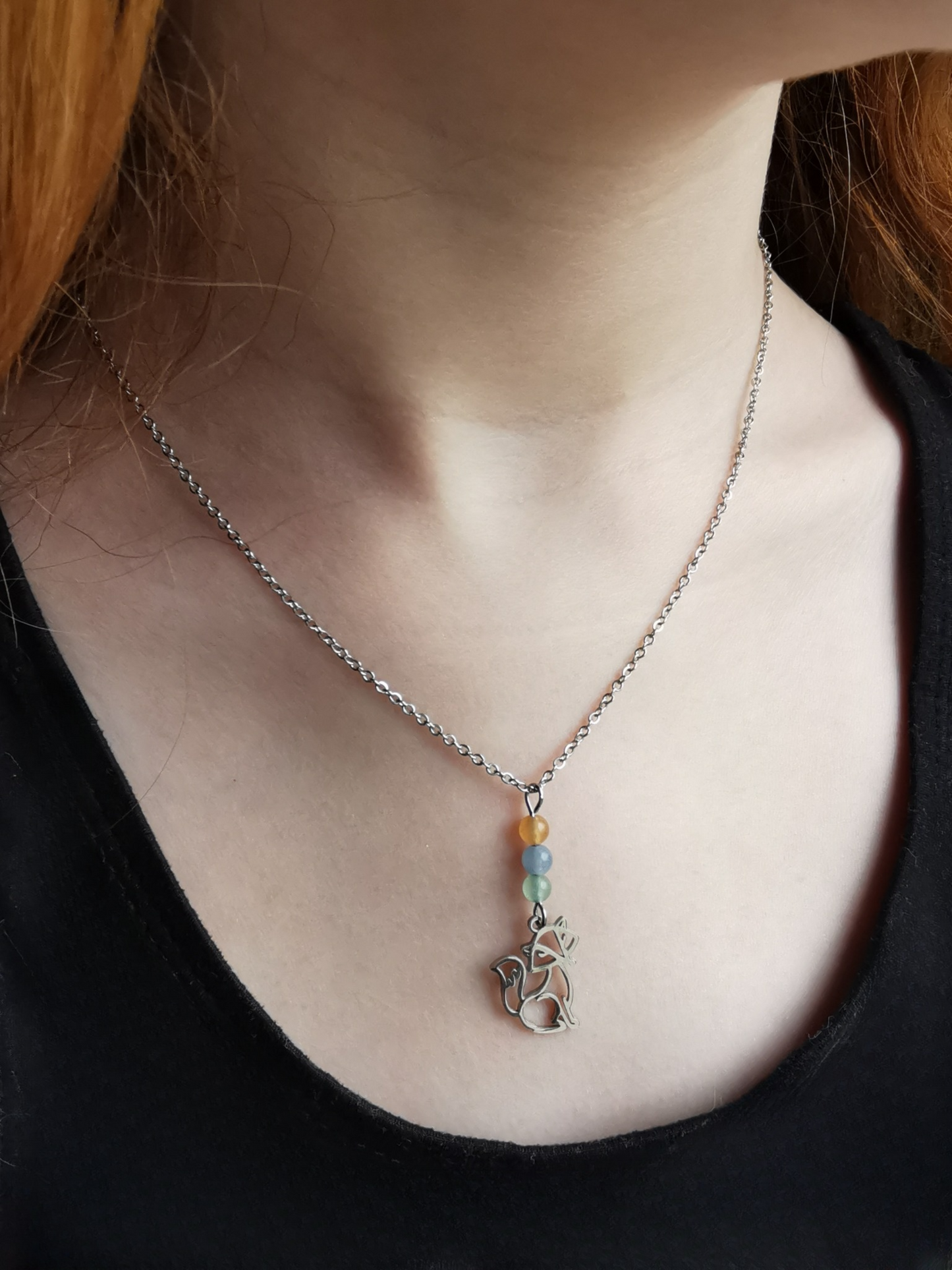 Collier Esprit Renard – Aventurine Multicolore