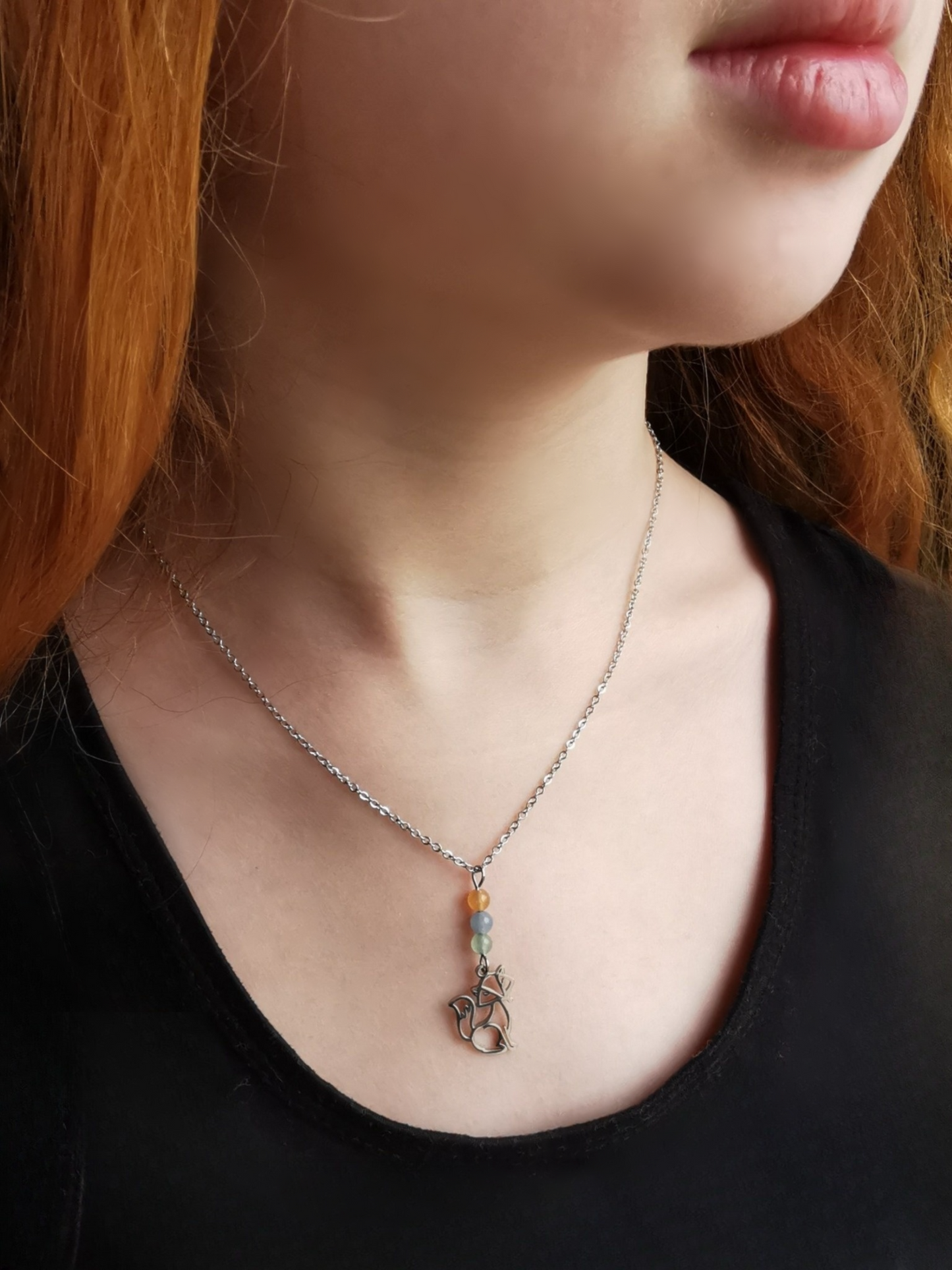 Collier Esprit Renard – Aventurine Multicolore