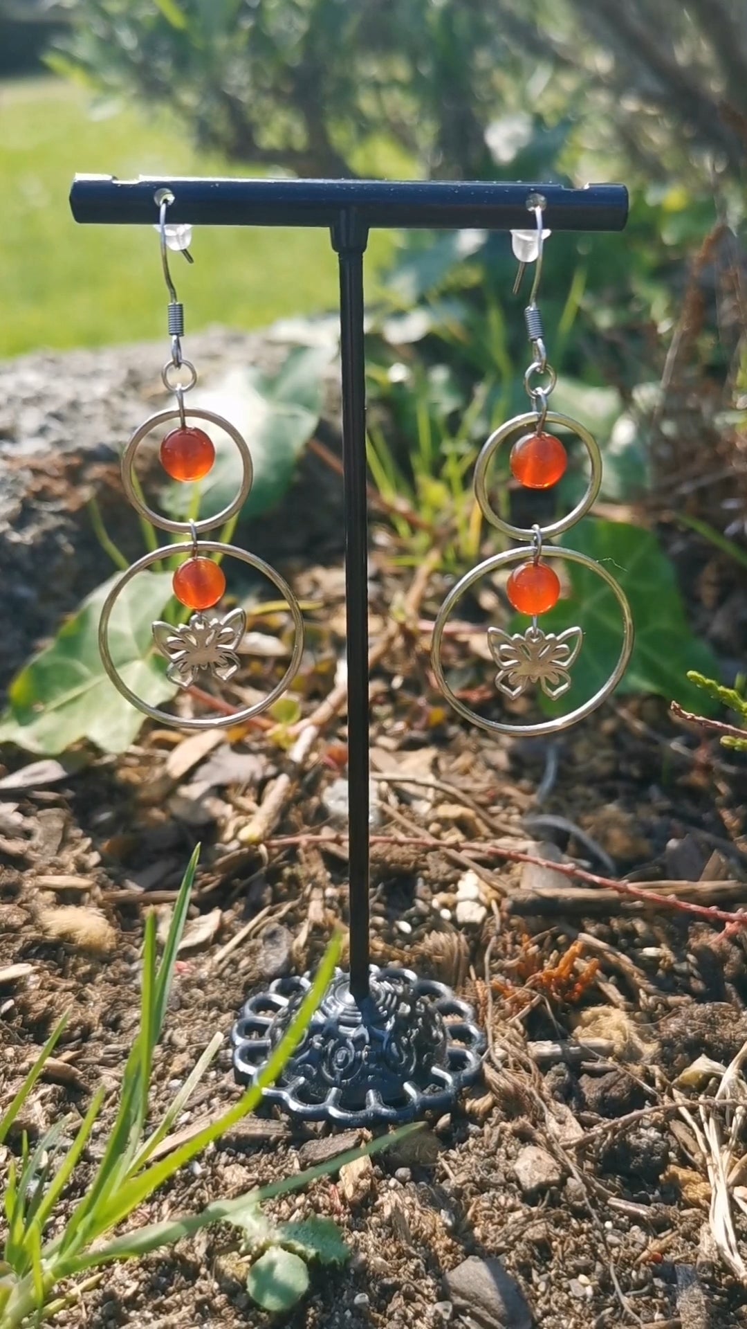 Boucles d'oreilles Anima - pierre naturelle