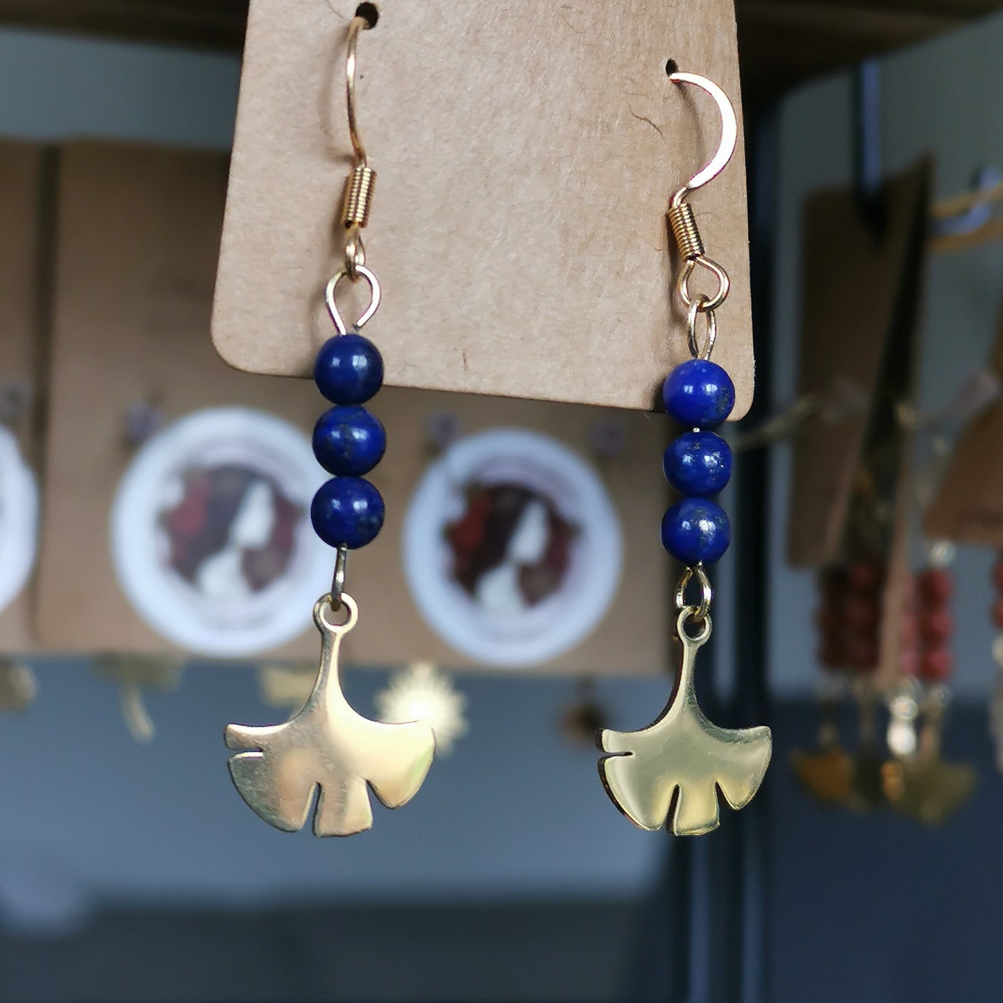 Boucles d'oreilles Ginkgo