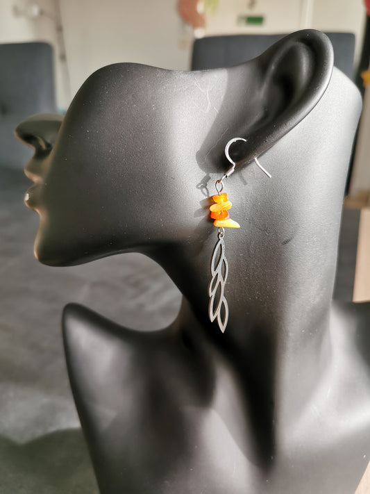 Boucles d'oreilles Éclat en ambre