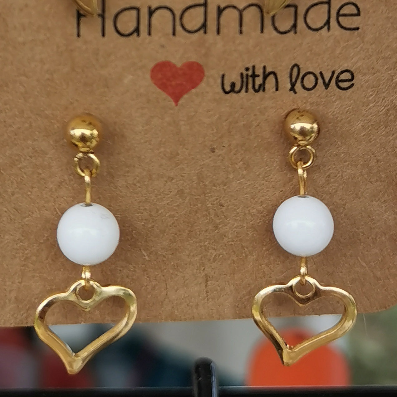 Boucles d'oreilles Battement d'Or - Pierres naturelles