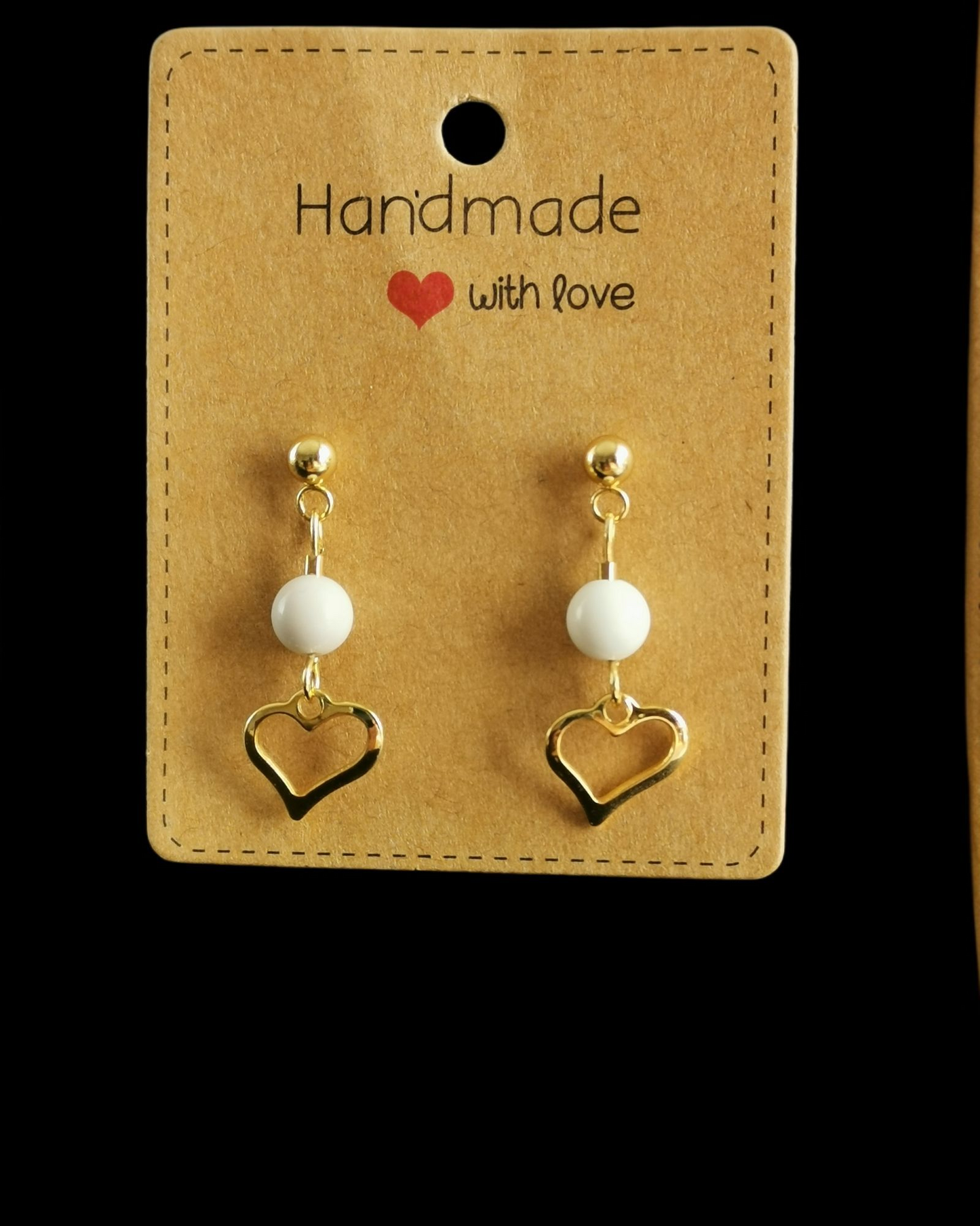 Boucles d'oreilles Battement d'Or - Pierres naturelles
