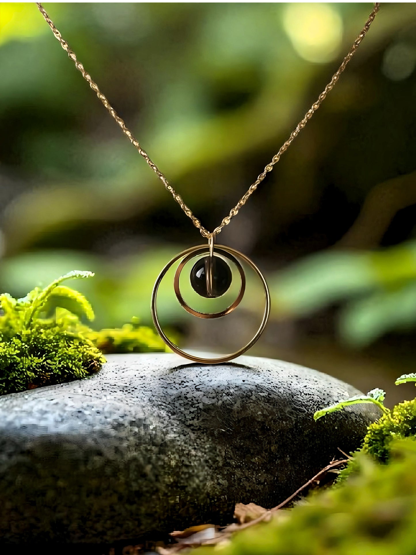 Collier Saturne - Pierres naturelles