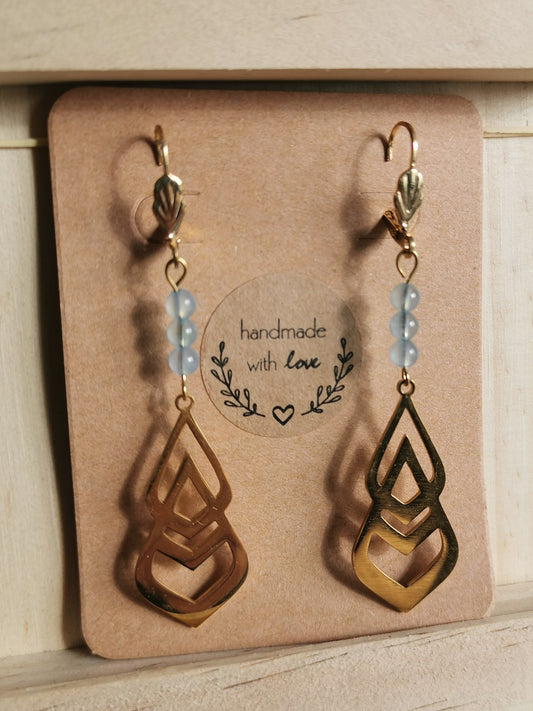 Boucles d'oreilles en pierres naturelles