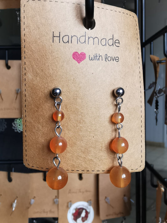 Boucles d'oreilles perles naturelles