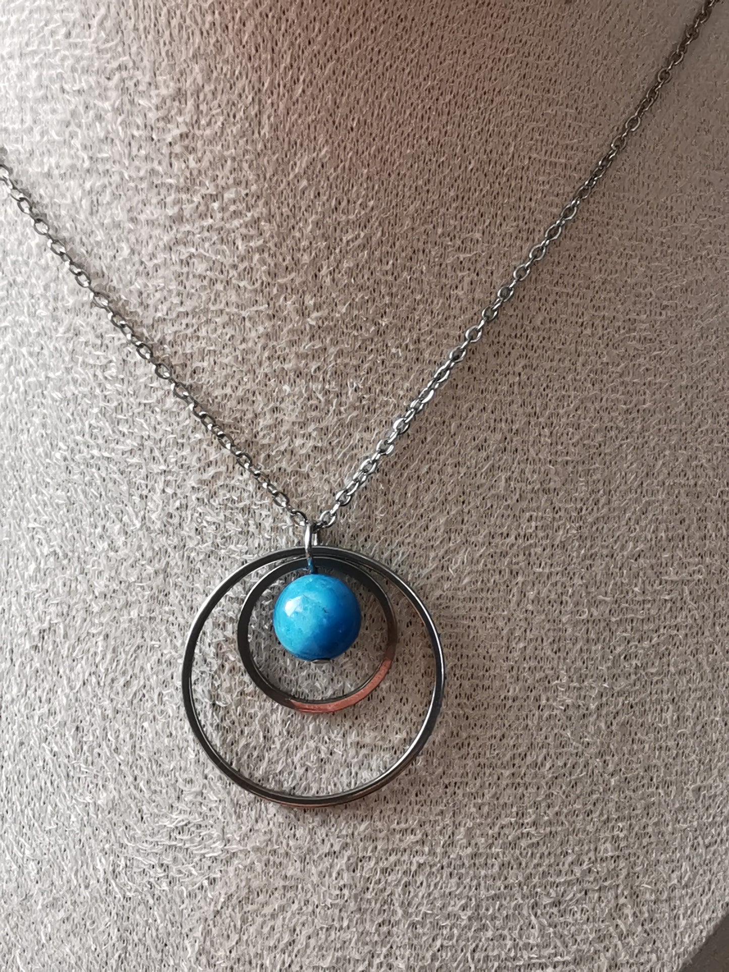 Collier Saturne - Pierres naturelles