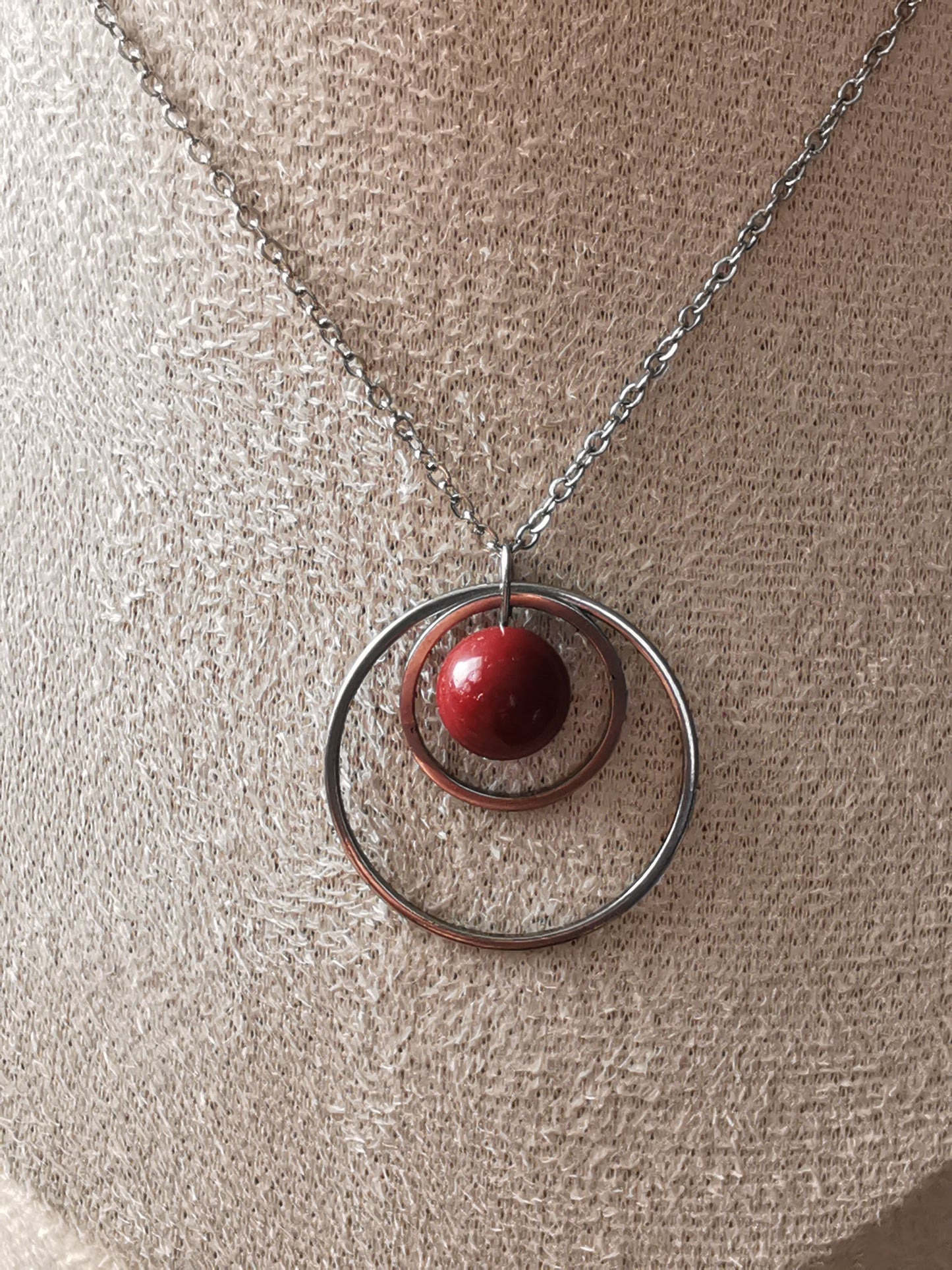 Collier Saturne - Pierres naturelles