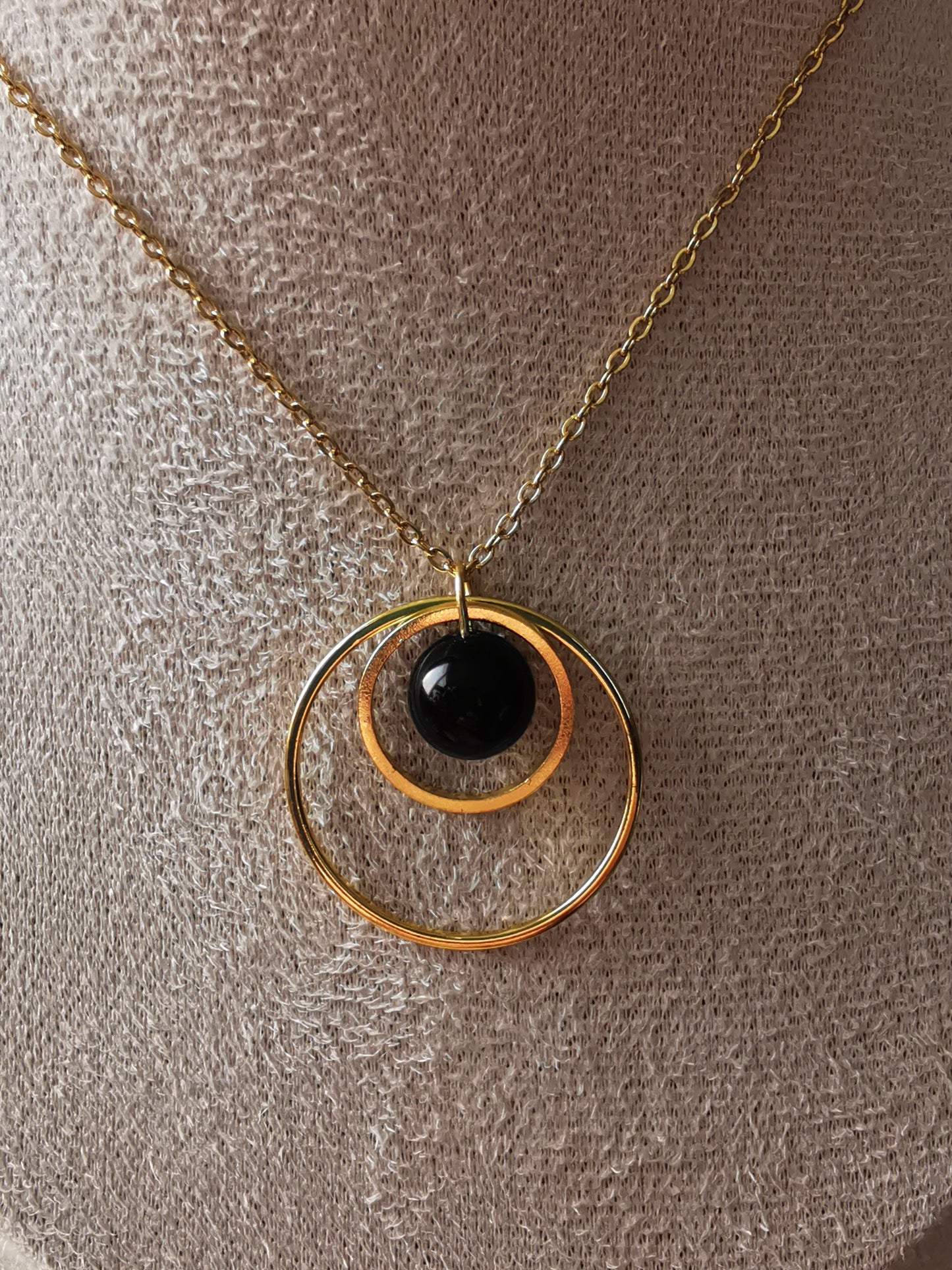 Collier Saturne - Pierres naturelles