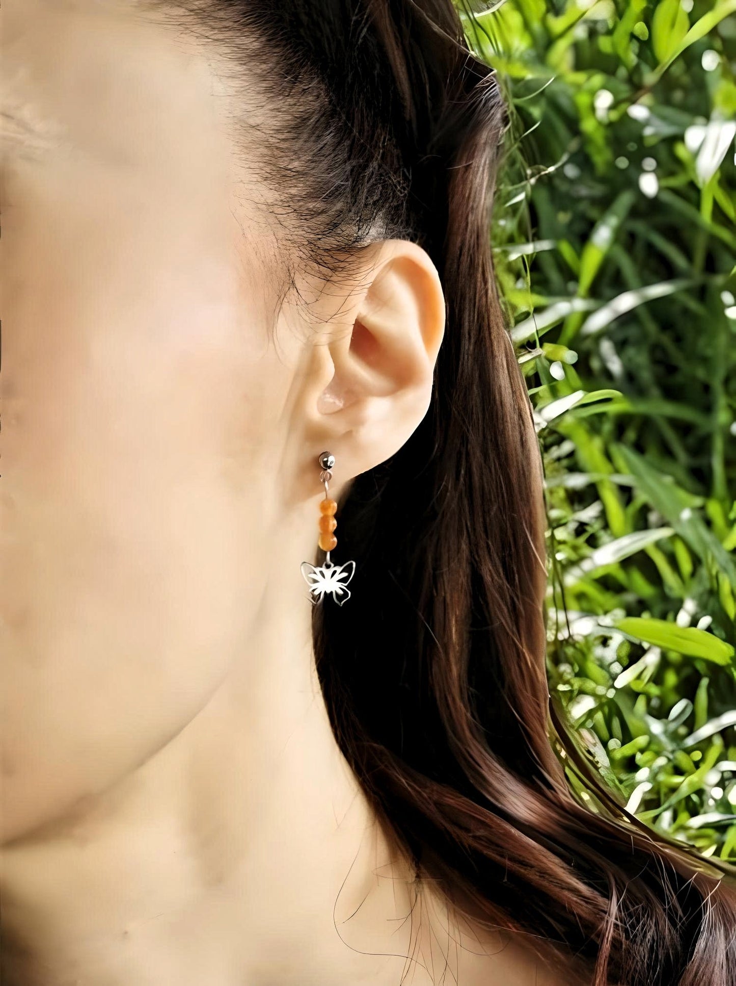 Boucles d'oreilles Jardin Secret arc-en-ciel