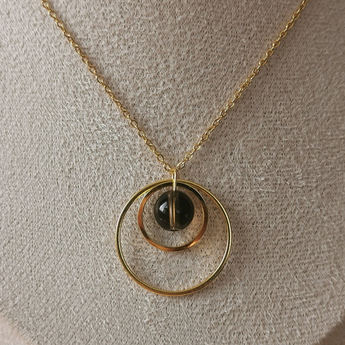 Collier Saturne - Pierres naturelles