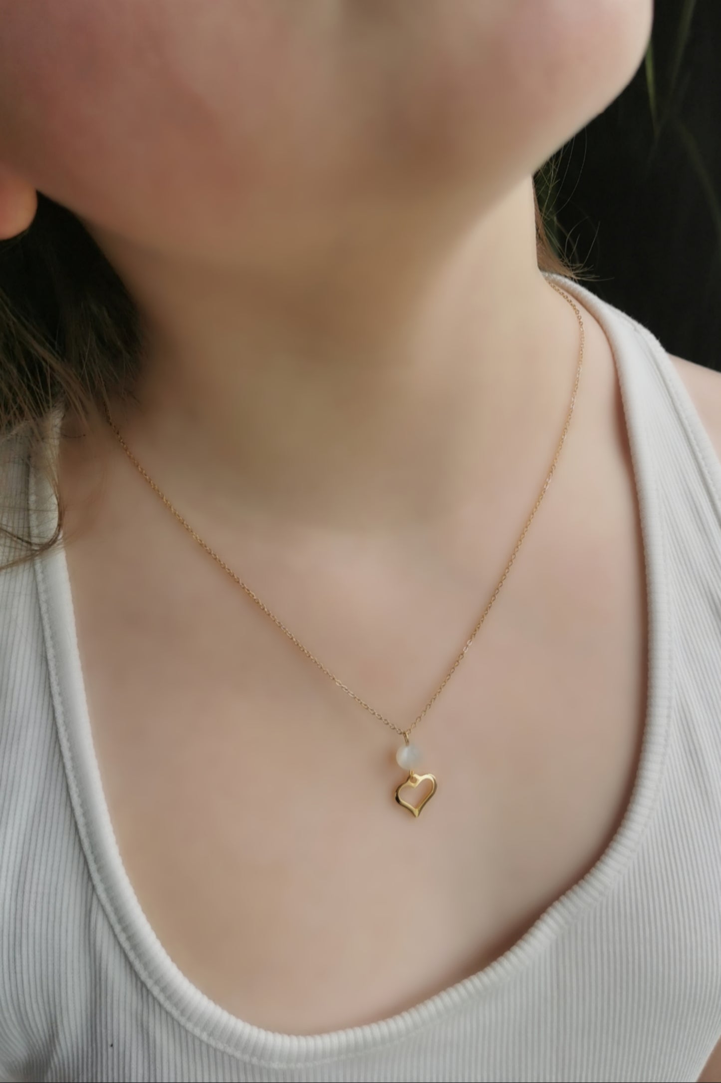 Collier Battement d’Or - Pierre de Lune