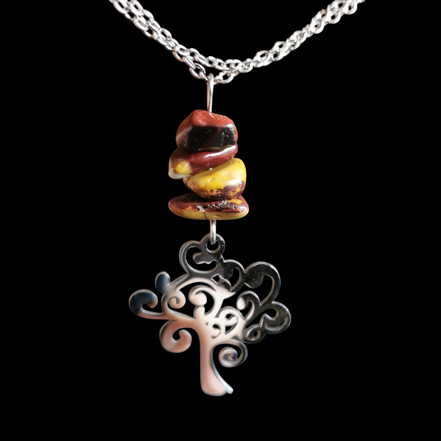 Collier Arbre de Vie - Pierres naturelles