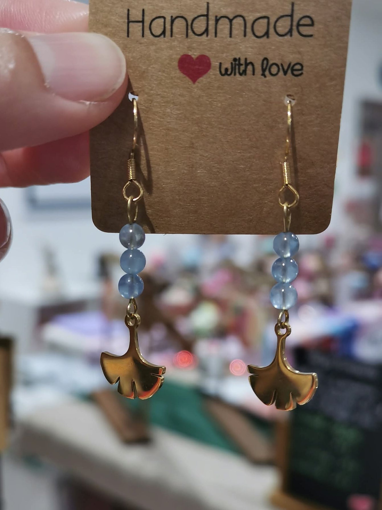 Boucles d'oreilles Ginkgo