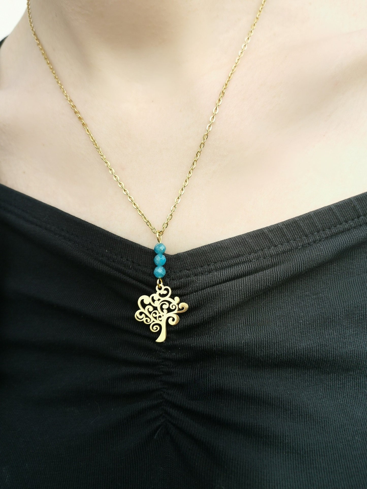 Collier Arbre de Vie - Pierres naturelles