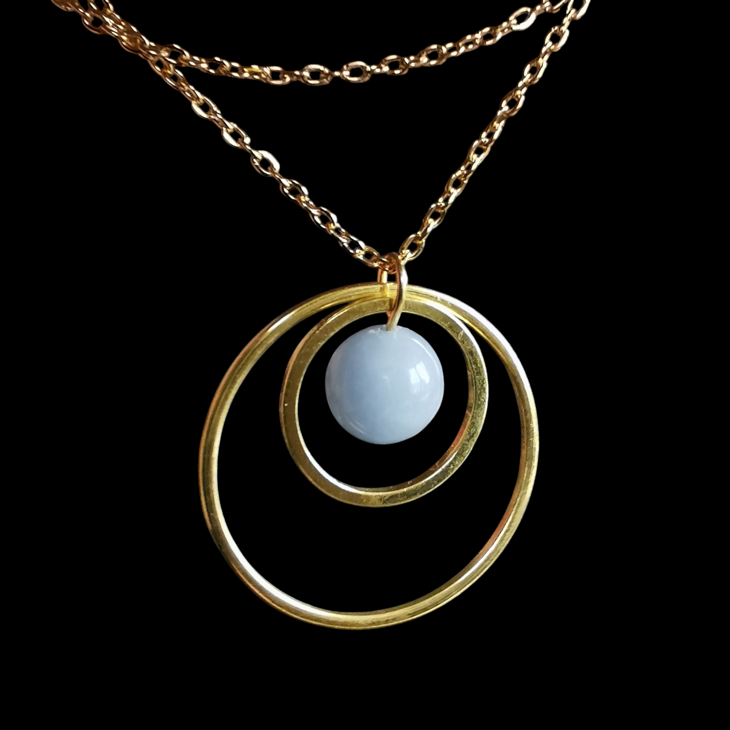 Collier Saturne - Pierres naturelles