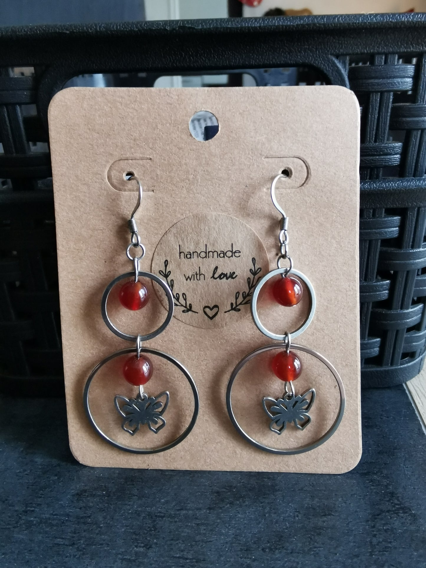 Boucles d'oreilles Anima - pierre naturelle
