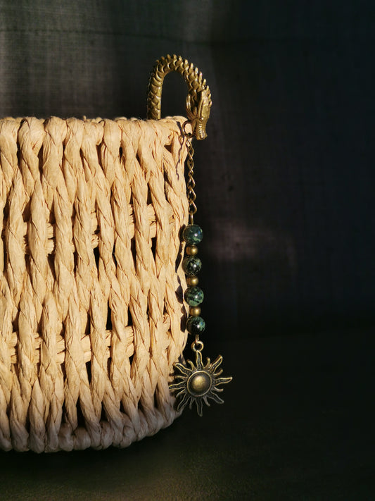 Marque pages Dragon bronze jaspe kambaba