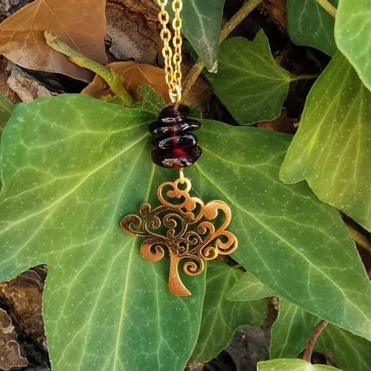 Collier Arbre de Vie - Pierres naturelles