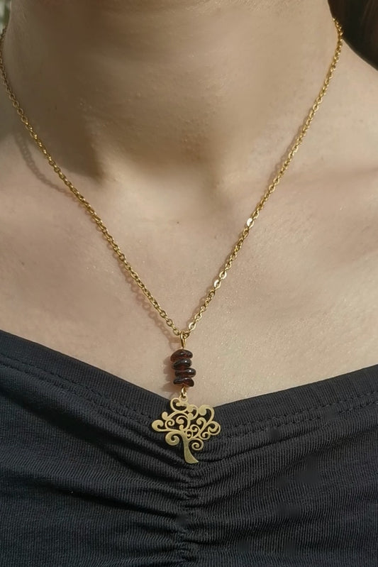 Collier Arbre de Vie - Pierres naturelles