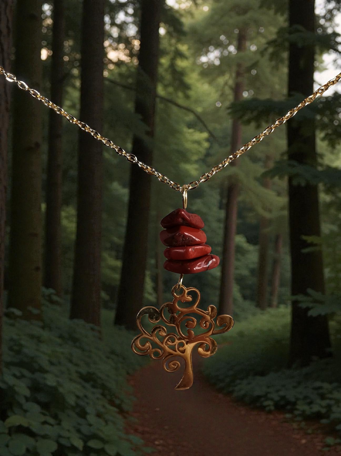 Collier Arbre de Vie - Pierres naturelles