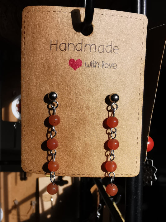 Boucles d'oreilles perles naturelles