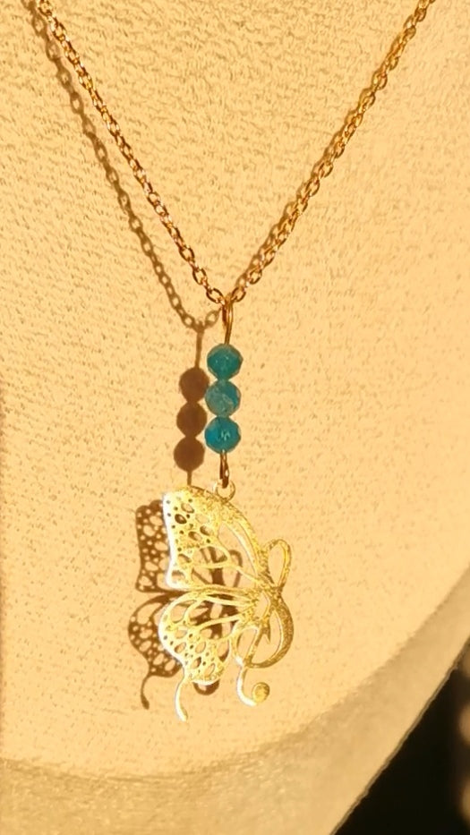Collier Papillon Clé de sol