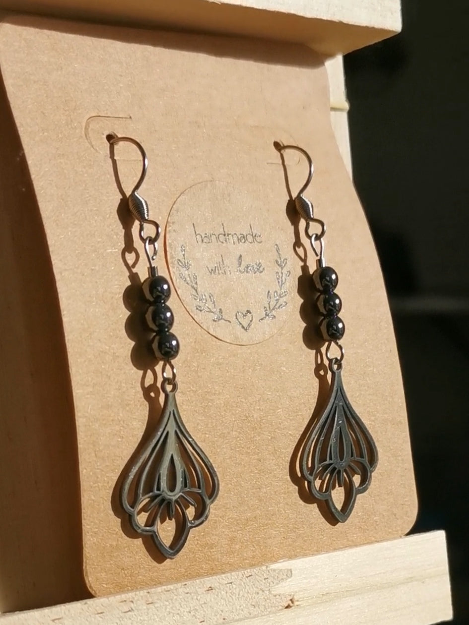 Boucles d'oreilles pierres naturelles