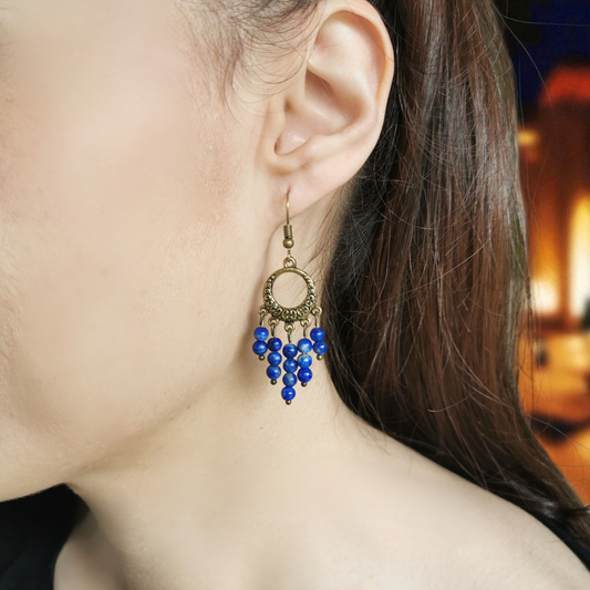 Boucles d'oreilles Sheherazade - Lapis-lazuli