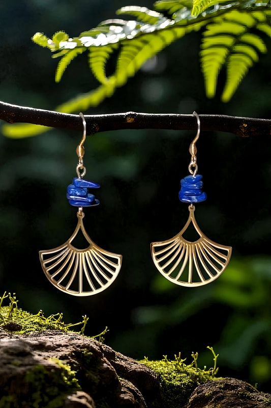 Boucles d'oreilles -Lapis-lazuli