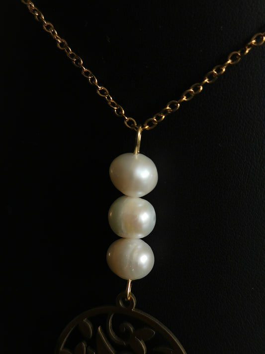 Collier Colibri perles de culture