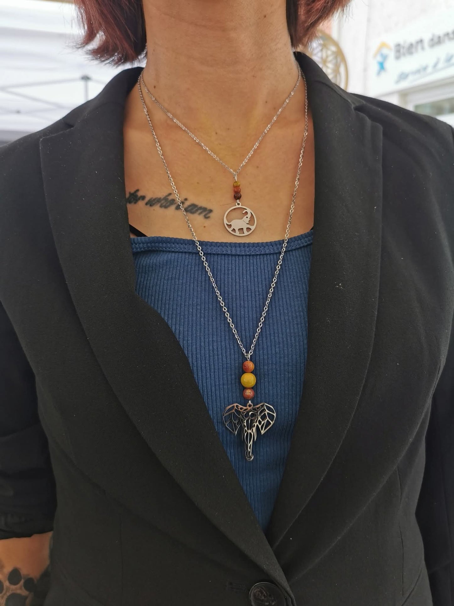 Collier Savane Eléphant