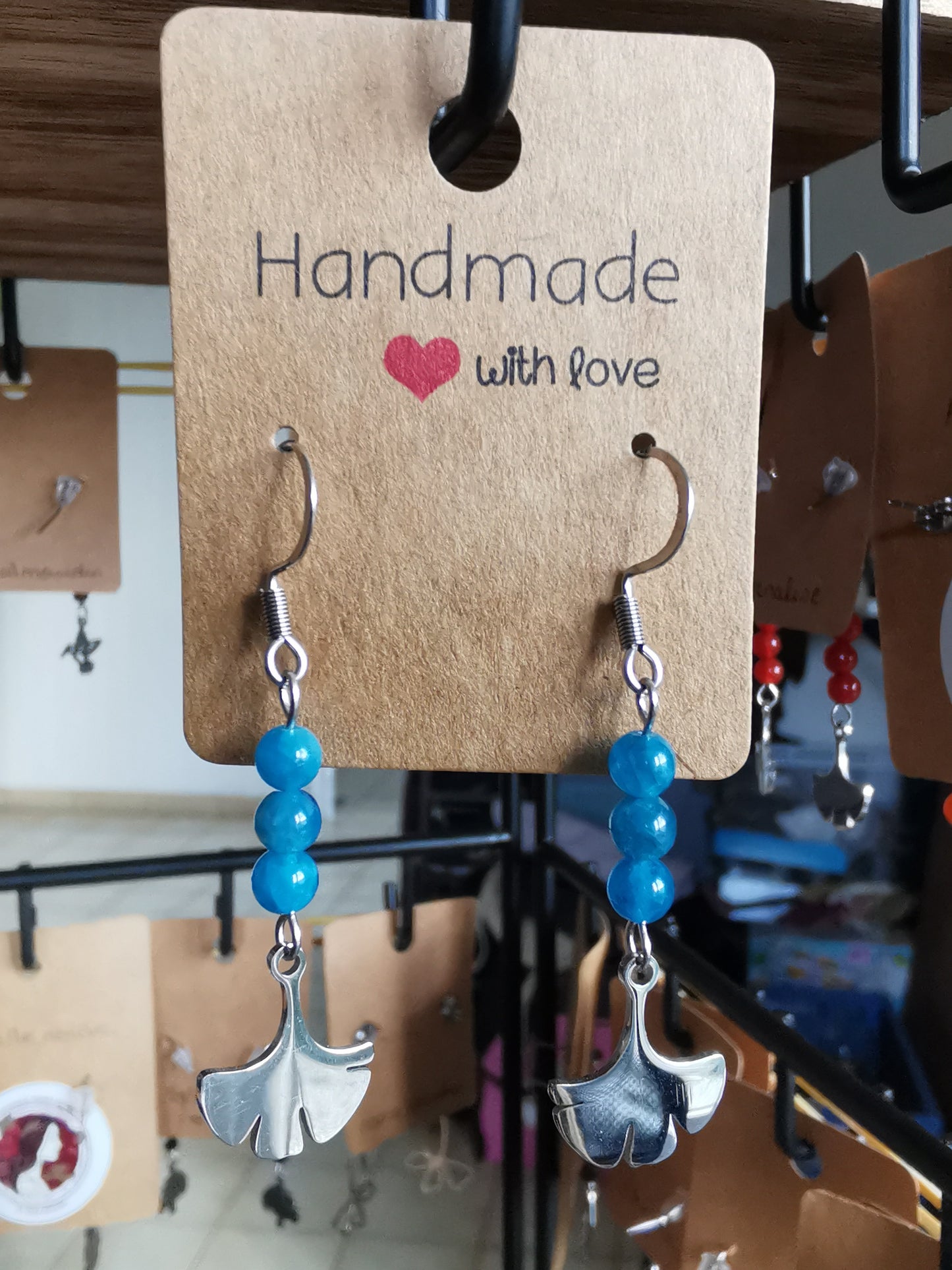 Boucles d'oreilles Ginkgo