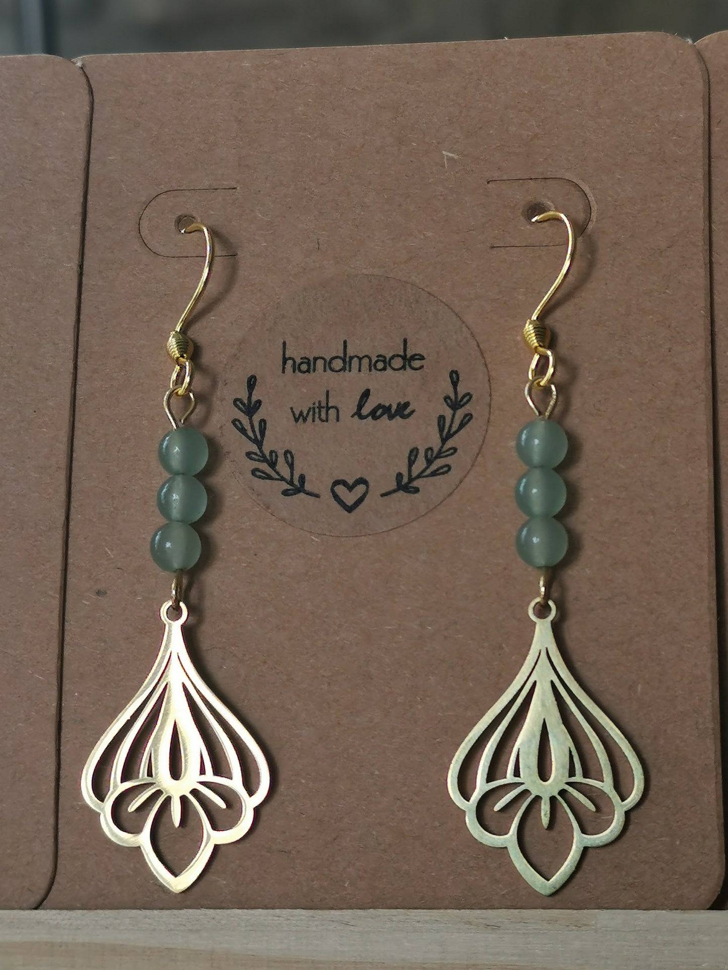 Boucles d'oreilles pierres naturelles