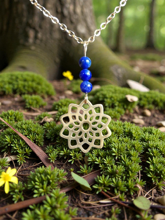 Collier Fleur de Vie en pierres naturelles