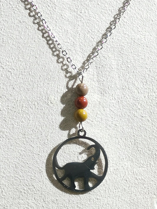 Collier Savane Eléphant