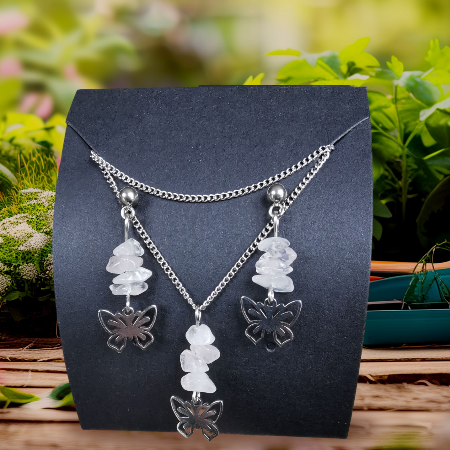 Parure Jardin Secret - Pierre naturelle