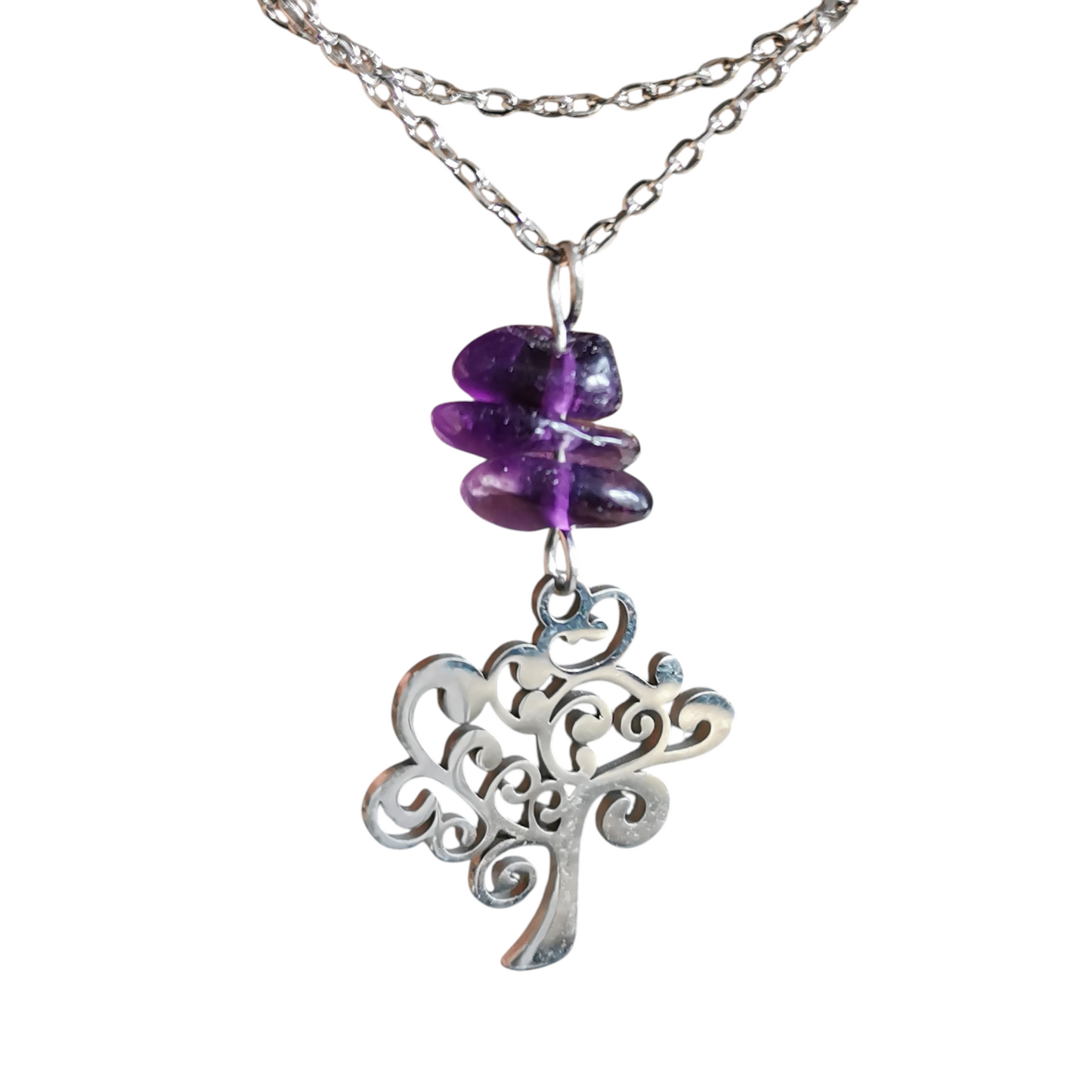 Collier Arbre de Vie - Pierres naturelles