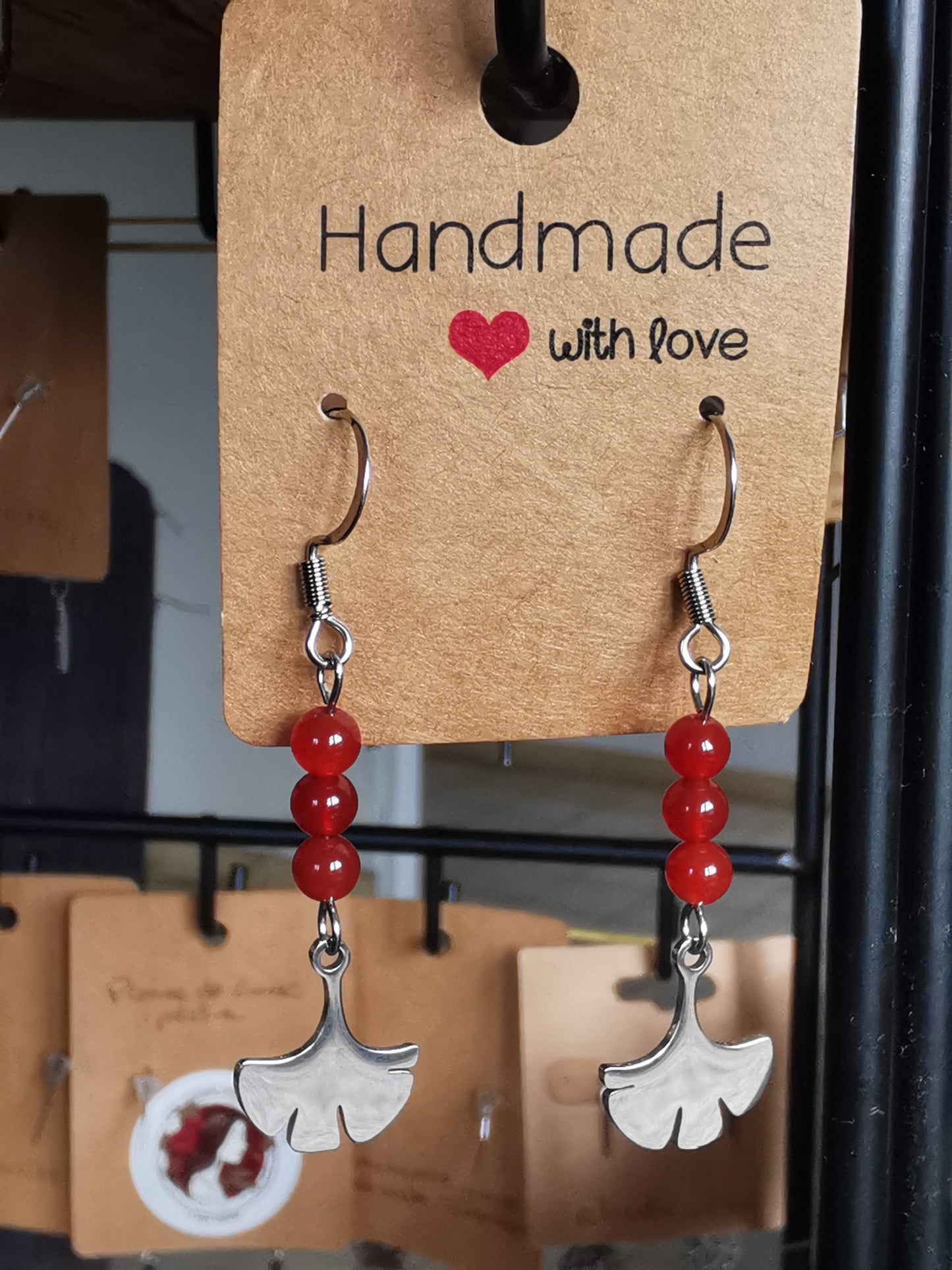 Boucles d'oreilles Ginkgo