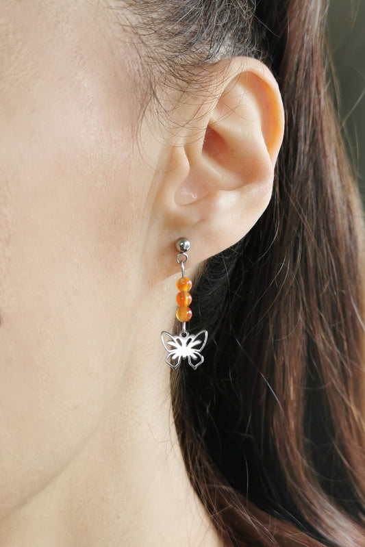Boucles d'oreilles Jardin Secret arc-en-ciel