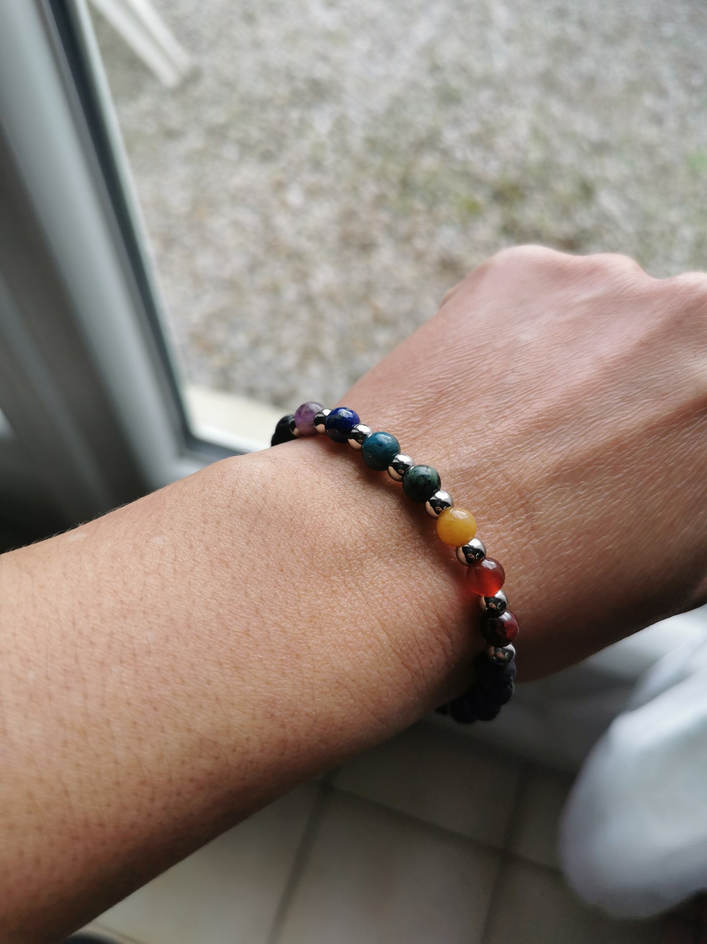 Bracelet 7 chakras pierres naturelles