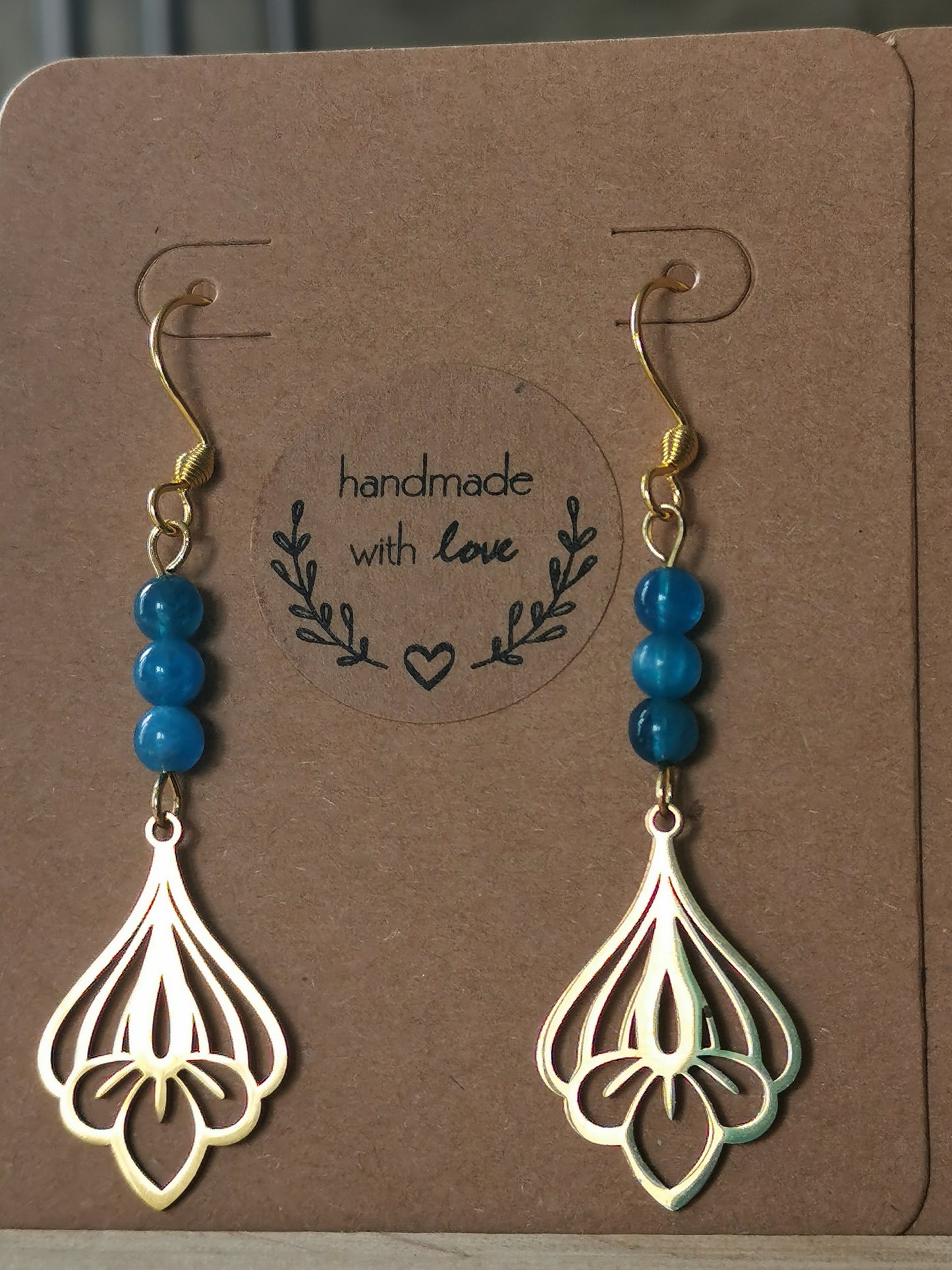 Boucles d'oreilles pierres naturelles