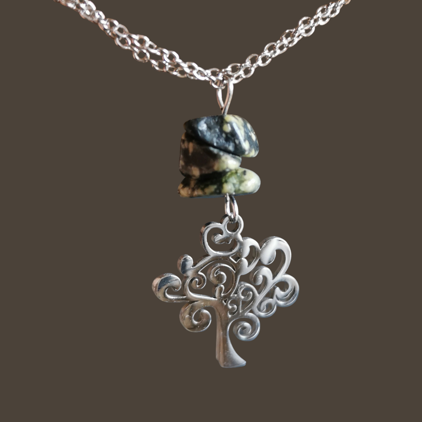 Collier Arbre de Vie - Pierres naturelles