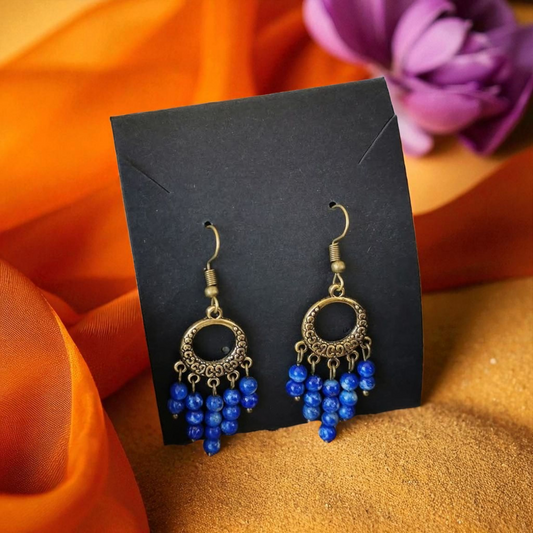 Boucles d'oreilles Sheherazade - Lapis-lazuli