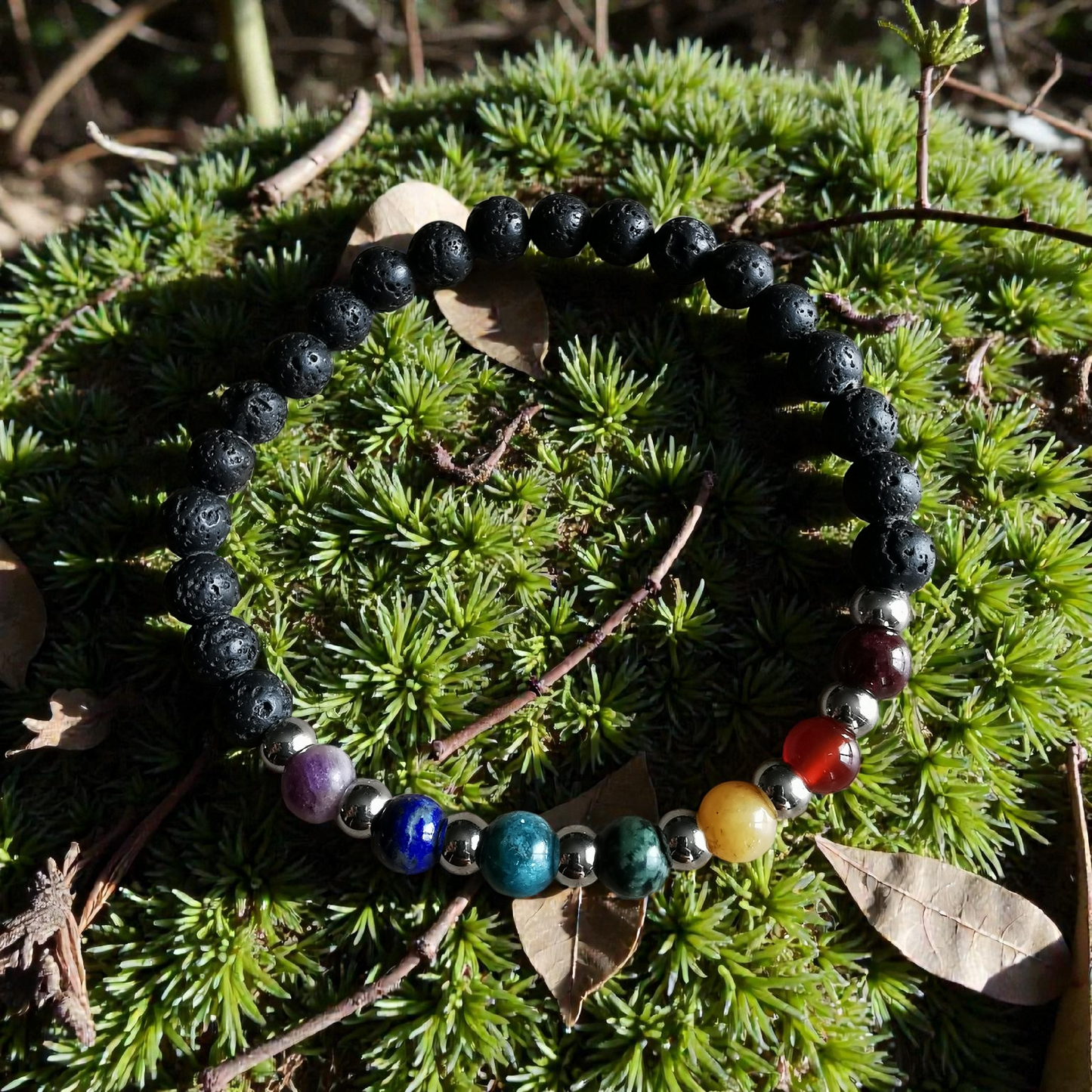 Bracelet 7 chakras pierres naturelles