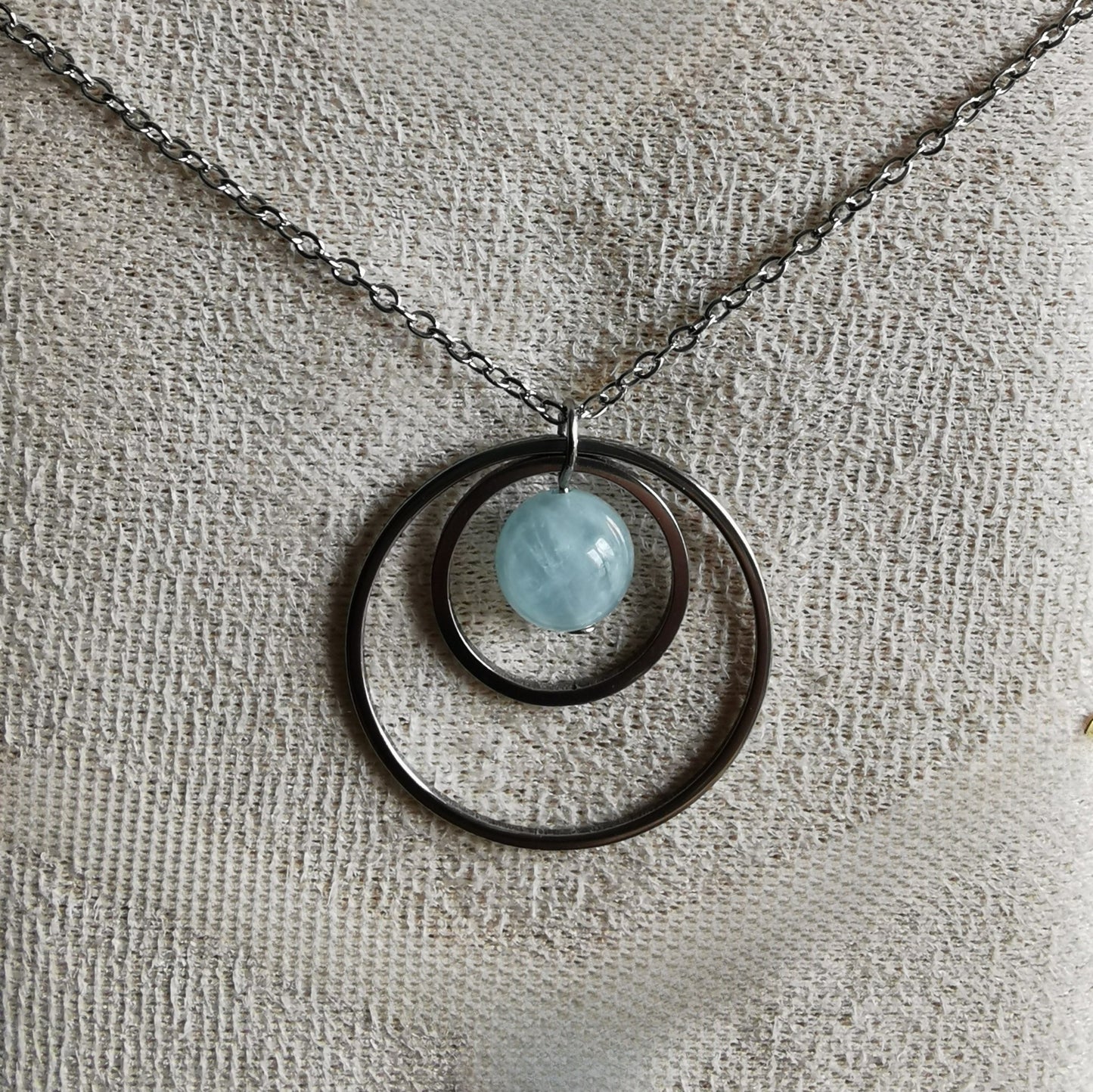 Collier Saturne - Pierres naturelles